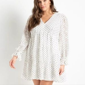 NWT Eloquii Ruffeled Tiered Dress